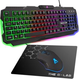 THE G-LAB COMBO HELIUM Teclado FR retroiluminado de alto rendimiento + Ratón Comfort + Auriculares internos + Alfombrilla antideslizante Precio: 49.50000011. SKU: B19KT99MLQ