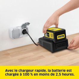 Karcher Juego de Baterías Power 18V 5 Ah con Cargador Rápido de Iones de Litio y Pantalla LCD en Tiempo Real