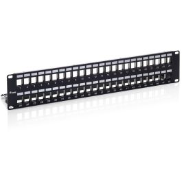 EQUIP 769349 Patch Panel 48 Puertos Cat6A FTP 1U Keystone Rack Negro Precio: 46.58999972. SKU: B1976LE55F