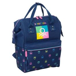 Mochila para Portátil Benetton Cool Azul marino 27 x 40 x 19 cm Precio: 26.49999946. SKU: B1GXLE9DNT