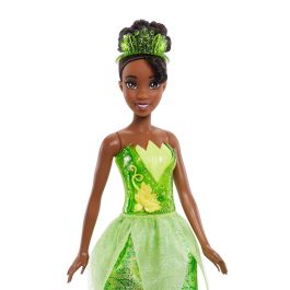 Mattel Hlw04 Muñeca Disney Princesa Tiana, inspirada en 'Tiana y el sapo', articulada, con ropa y accesorios (tiara y zapatos)