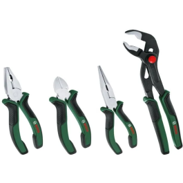 Bosch BOS4053423252255 Juego de 4 Alicates Corte Diagonal Preciso Duradero Universal Punta Larga Agarre Múltiple Precio: 57.79000051. SKU: B18GTF7CZA