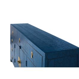 GINER Y COLOMER Aparador Zen con Puertas y Cajones Azul Distressed