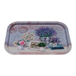 Bandeja Versa Flores 23 X 1,5 X 34 CM