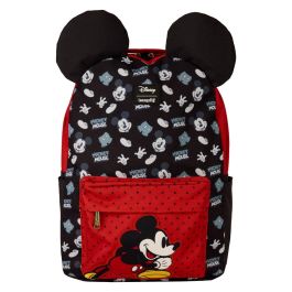 Loungefly Mochila Nylon Disney Mickey Mouse con Orejas 3D 43cm - Amplia y Ajustable con Forro a Juego Precio: 44.5000006. SKU: B1JFE43JZD