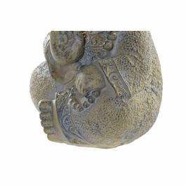 Figura Decorativa DKD Home Decor Resina Gris claro Monje (11 x 8.5 x 15.5 cm)