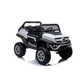 Coche mercedes unimog white bateria 12v 128 x 86 x 84cm runruntoys Coche mercedes unimog white bateria 12v 128 x 86 x 84cm runruntoys