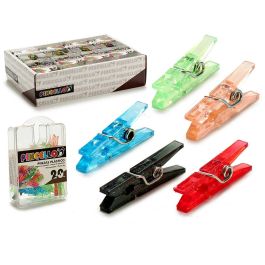 Juego de 20 Pinzas de Plástico Pincello 2x8x5 cm (48 Unidades) Precio: 30.59000032. SKU: S3602318