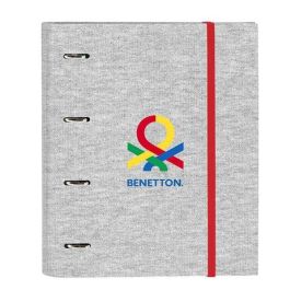 Carpeta de anillas Benetton Pop Gris (27 x 32 x 3.5 cm) Precio: 9.5000004. SKU: S4308047