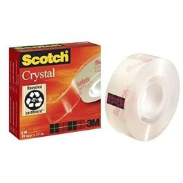 Cinta Adhesiva Scotch Crystal 19 mm x 33 m Transparente (6 Unidades)