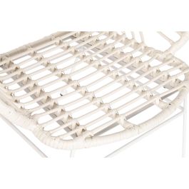 DKD Home Decor Silla Terraza Y Jardin Blanco 67 x 86 x 76 cm (2 Unidades)