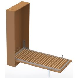 Herrajes Fab.Nacional Somier Vertical de 90x190 cm con Patas para Cama Abatible - Accesorios (placas, elevadores, mueble) No Incluidos