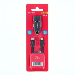 Auto-T Cargador para Coche USB-C 20W 5A - 540225 - AUT3221325402257