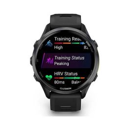 Garmin Forerunner 970 - Reloj Inteligente GPS Multideporte con Pantalla AMOLED Táctil de 47 mm en Titanio Negro/Amarillo, ANT+, Wifi, Monitor Cardiaco y 15 Días de Batería