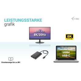 Adaptador Thunderbolt a USB-C i-Tec C31DUAL4K60DP
