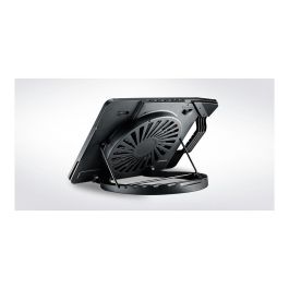 Cooler Master NotePal Ergostand III Base Refrigeradora Portátil 17", Ventilador 23cm 72CFM, USB 2.0 Hub 4 Puertos, Negro, Metal/Plástico