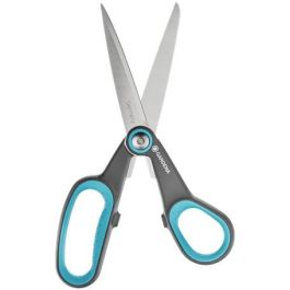 Gardena 12215-20 Tijera Multicut Bypass de Acero Inoxidable para Hogar, Jardín, Hobby, Cartón y Cuerda