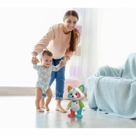Baby Clementoni Oliver, el mapache juguetón interactivo con ojos LED y 4 modos de juego: Emociones, Comidas, Historia y Exploración
