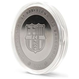FC Barcelona Moneda Conmemorativa Spotify Camp Nou Oficial Coleccionista Zamak Baño Dorado Caja