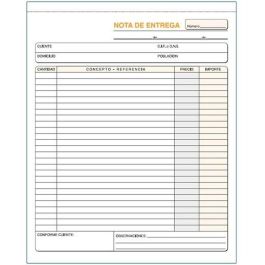 Talonario de Entregas 21 x 26 cm (10 Unidades) Precio: 43.79000043. SKU: B1DHAENL2T