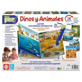 Educa Juego de Preguntas Educativo Dinos y Animales 20322 con Lápiz Interactivo para +5 Años Español