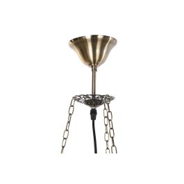 DKD Home Decor Lámpara Techo Arabe Ankara Multicolor 25 x 25 x 40 cm (2 Unidades) Metal Cristal Mosaico E27