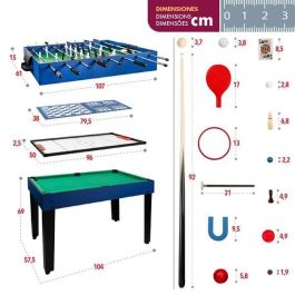 Mesa multijuegos 12 en 1 - 107x61 cm Mesa multijuegos 12 en 1 - 107x61 cm