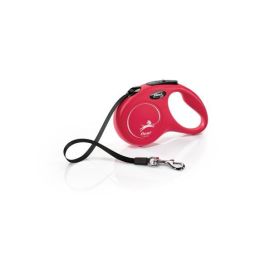 Flexi Classic-Cinta Correa para Perro Rojo 5M S Soporta hasta 15 kg Hecho en Alemania