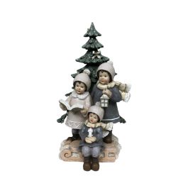 Figura Navidad Moderna DKD Home Decor Multicolor 11.5 x 21 x 11.5 cm (2 Unidades) Figura Navidad Moderna DKD Home Decor Multicolor 11.5 x 21 x 11.5 cm (2 Unidades)