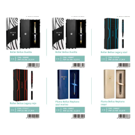 Belius Expositor Lote Bolígrafo 36 Piezas 3 Niveles MDF 600x420x750 mm