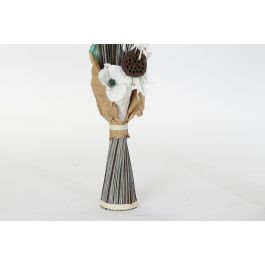 DKD Home Decor Ramo Rosa Turquesa Fibra de Coco 20 x 100 x 35 cm (2 Unidades)