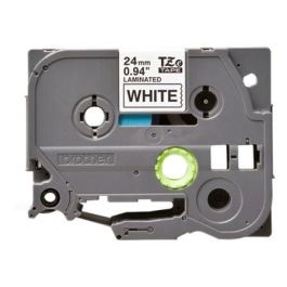 Brother Cinta Laminada TZe 24 mm Negro sobre Blanco, Duradera, Resistente a la Abrasión, Agua y Temperatura para Rotuladoras P-touch Precio: 23.68999952. SKU: B1C7SLRJ2J
