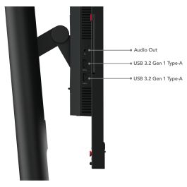 Lenovo T24v-30 Monitor 61cm/24" 1920x1080 FHD IPS 75Hz Webcam Altavoces Negro