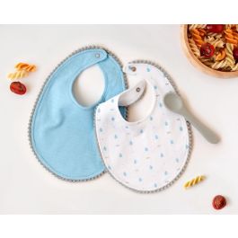 Set Azul De Dos Baberos Y Cuchara Azul Precio: 8.49999953. SKU: B16HH6GHRX