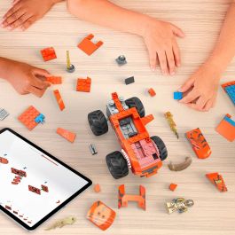 Mega Bloks Monster Trucks Pista Tiger Shark HKF88 Set de Construcción con Coches y Accesorios +5 Años