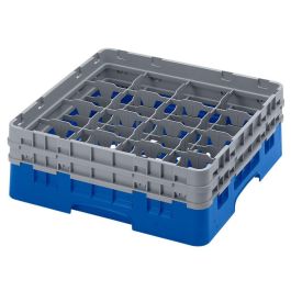 CAMBRO - 16S434-168 - Cesta de lavado 16 comp. 2 alturas - 10,9 cm Ø máx. - alt. máx. 13,5 cm - 50 x 50 x 18,4 cm - Azul Precio: 56.50000015. SKU: B1K7MZY3QC