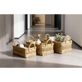 Privilege Set 3 Cestas Rectangulares con Asas 30 cm, 25 cm, 20 cm