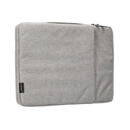 Funda Para Portatil Q-Connect 13,3-' Con Asa 1 Bolsillo Exterior Con Cremallera Color Gris 350x250x25 mm