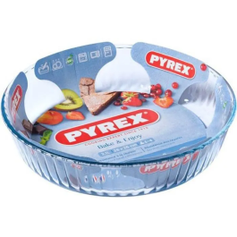 Pyrex Molde Tarta Ondulado Horno Cook&Enjoy Vidrio 27x27x6 cm