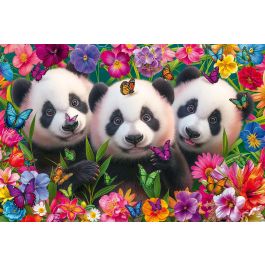 Schmidt Spiele Puzzle Trío Panda 200 Piezas, SCH4001504565787, Juego Educativo para Niños a Partir de 8 Años