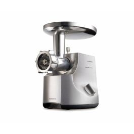 Kenwood MG700 Picadora de Carne 3 kg/min, Incluye 3 Rejillas, Adaptadores Salchicha y Kebbe - Aluminio Cepillado