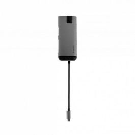 Verbatim Hub Multipuerto USB-C con HDMI, 3x USB 3.0, Ethernet Gigabit, Lector SD/microSD, Carga PD, Soporte 4K UHD