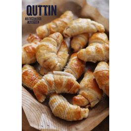 Quttin Rodillo Cortador Croissant con Dimensiones 38 cm Largo x 6,5 cm Ancho (12 Unidades)