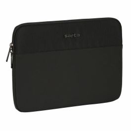 Safta Funda para portátil de 14 pulgadas Business negra. Fabricada en nylon y piel sintética. Dimensiones 34x25x2cm.