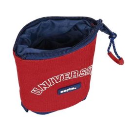 Estuche Cubilete Safta University Rojo Azul marino (8 x 19 x 6 cm) Estuche Cubilete Safta University Rojo Azul marino (8 x 19 x 6 cm)