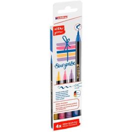 Edding Rotuladores Brush Pen Punta Pincel con Purpurina, Trazo Variable 1-6 mm, Estuche 4 Unidades Precio: 5.89999993. SKU: B1A2NJVW6W