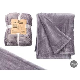 Manta Sedalina Gris Claro 180X220Cm Giftdecor (6 Unidades) Precio: 67.99000043. SKU: B166FHXBEP