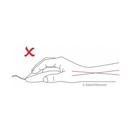 Evoluent Evoluent3 Ratón Ergonómico Vertical para Diestros - Sensor Láser 2600 DPI, 5 Botones Programables, USB, Negro/Plata