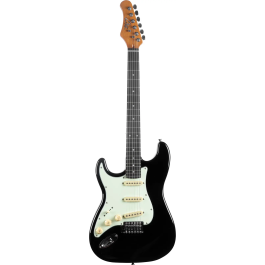 Eko Guitarra Eléctrica Starter St300 Tipo Strat Negra para Zurdos