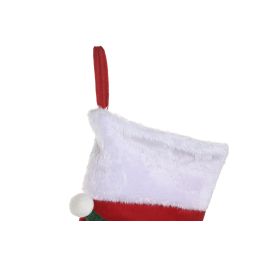 DKD Home Decor Calcetín de Navidad Tradicional Poliéster Multicolor Elfo 50x27 cm (6 Unidades)